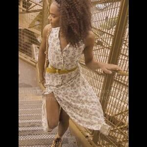 All That Jazz Floral sleeveless button front Dress 9/10